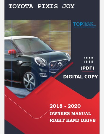 toyota pixis joy 2018 2019 2020 owners manual